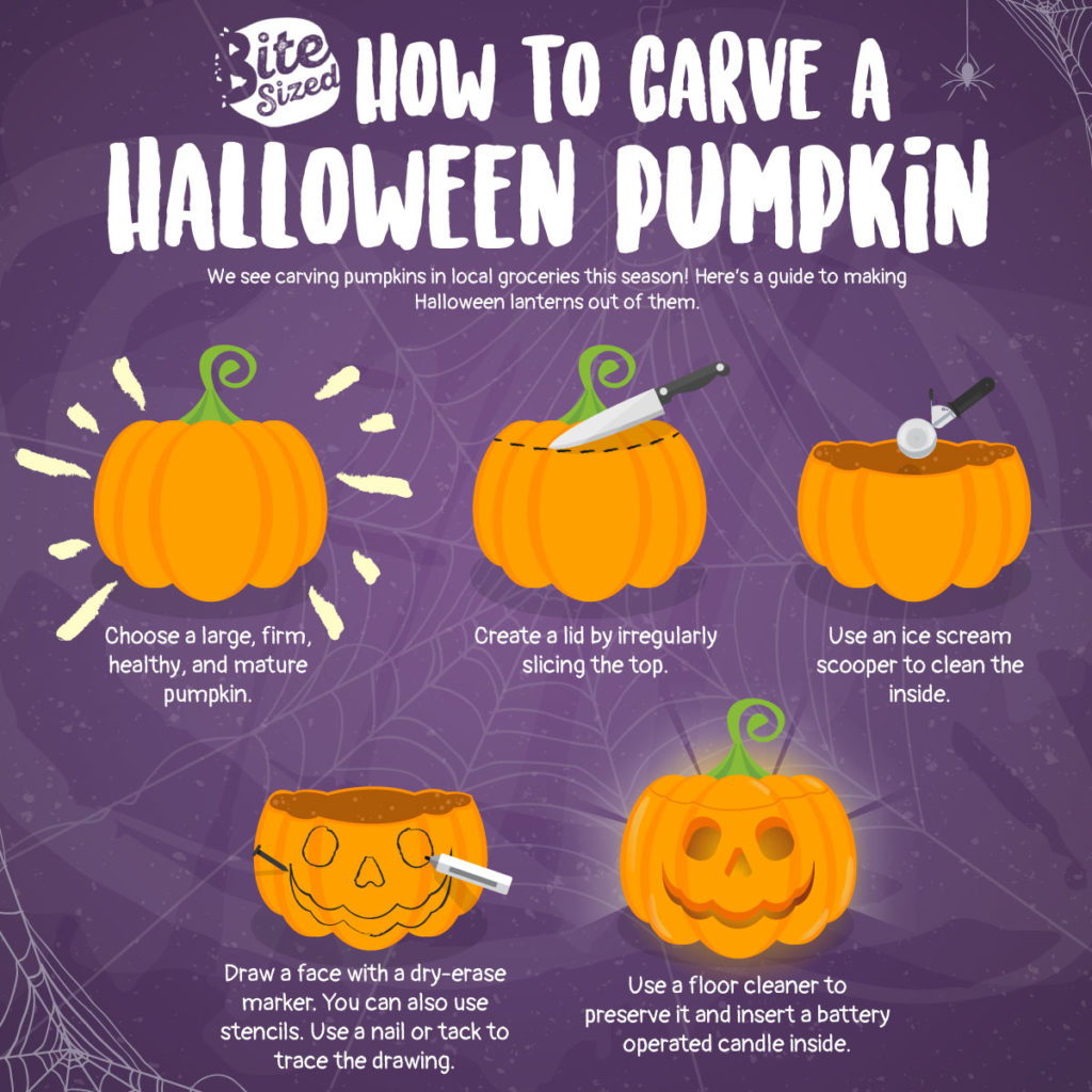 How To Carve A Halloween Pumpkin - Bitesized.ph